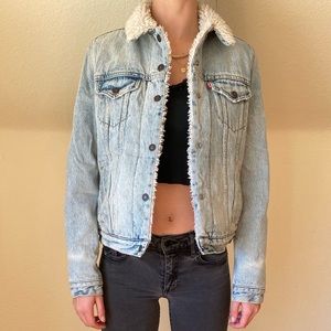 Cozy jean jacket